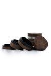 7023 | JC7023 2.5 inch 4-Piece PREEMO GLASS Wooden Grinder