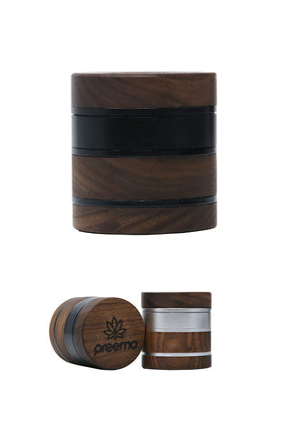 7028 | JC7028 4-Piece PREEMO GLASS Metal & Wood Grinder