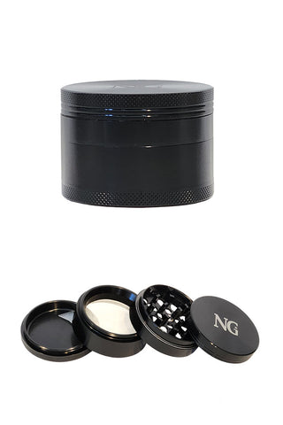 8284 | JC8284 NICE GLASS 4-Piece Black Grinder
