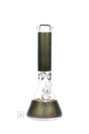 729.5 | L729 14 inch NICE GLASS Metallic Flourish Beaker