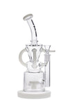 5007 LZ5007 11-inch NICE GLASS Sprocket Perc 4-Arm Recycler Blue, Clear, Gold, Jade-Green, Smoke, Yellow, White