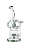 5007 LZ5007 11-inch NICE GLASS Sprocket Perc 4-Arm Recycler Blue, Clear, Gold, Jade-Green, Smoke, Yellow, White