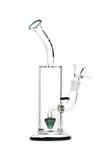 819.5 | N8019F 9 inch NICE GLASS Reverse Triangle Perc Bubbler