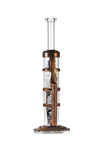 8043 | N8043 14 inch NICE GLASS Electroplated Double Tree Perc