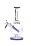 8049 | N8049 7 inch NICE GLASS Fixed Colour Stem Bubbler