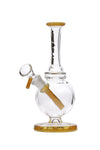 8049 | N8049 7 inch NICE GLASS Fixed Colour Stem Bubbler