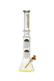 037.5 | P037 22-inch PREEMO GLASS Double Tree Perc Beaker