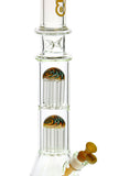 037.5 | P037 22-inch PREEMO GLASS Double Tree Perc Beaker