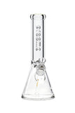 053H P053-CLEAR 9mm 12 inch PREEMO GLASS Clear Embossed Logo Beaker
