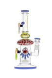 078 | P078 12 inch PREEMO GLASS Whimsy Mushroom Bong