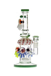078 | P078 12 inch PREEMO GLASS Whimsy Mushroom Bong