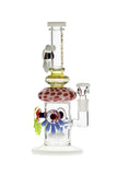 078 | P078 12 inch PREEMO GLASS Whimsy Mushroom Bong