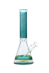 057 | P057 15 inch 9mm PREEMO GLASS Painted Sandblast Beaker