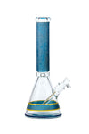 057 | P057 15 inch 9mm PREEMO GLASS Painted Sandblast Beaker