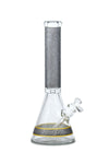 057 | P057 15 inch 9mm PREEMO GLASS Painted Sandblast Beaker