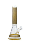 057 | P057 15 inch 9mm PREEMO GLASS Painted Sandblast Beaker