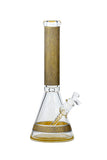 057 | P057 15 inch 9mm PREEMO GLASS Painted Sandblast Beaker