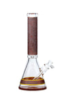 057 | P057 15 inch 9mm PREEMO GLASS Painted Sandblast Beaker
