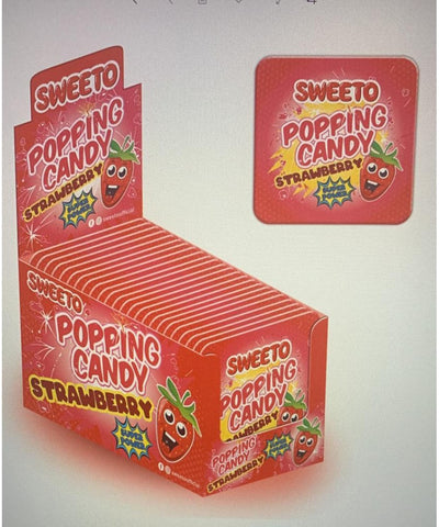 Sweeto Popping Candy - StrawBerry