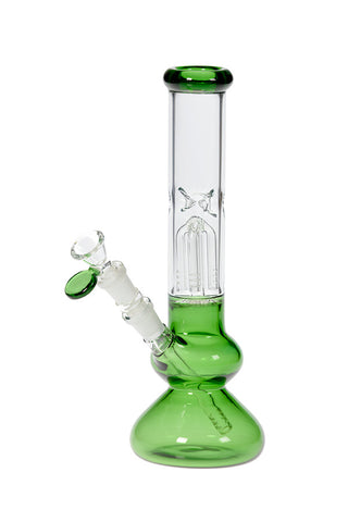 305 | S305 10 inch NO LOGO Full Color 4-Arm Perc Flared Base Beaker