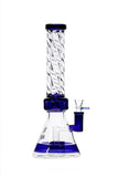 357 | S357 14 inch NICE GLASS Spiral Tube Tree Perc Beaker