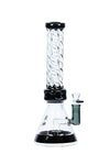 357 | S357 14 inch NICE GLASS Spiral Tube Tree Perc Beaker