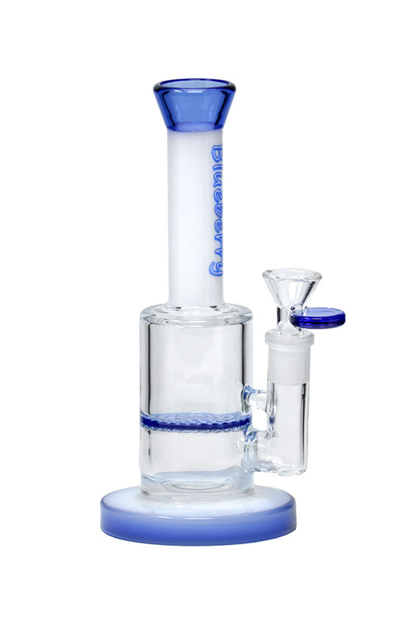3 86 |  S 386 8 -inch B LUEBERRY S olid N eck H oneycomb B ubbler