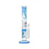 010 | ST010 14 inch NICE GLASS Glow-In-The-Dark Double Honeycomb Straight