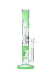 010 | ST010 14 inch NICE GLASS Glow-In-The-Dark Double Honeycomb Straight