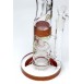 010 | ST010 14 inch NICE GLASS Glow-In-The-Dark Double Honeycomb Straight