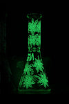 0113.5 | ST011 13 inch 7mm NICE GLASS Glow-In-The-Dark Leaves