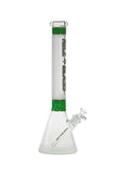 016 H | ST016 18 inch NICE GLASS Mandala Base Sandblasted Beaker