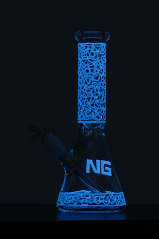 025 | ST025 10 inch NICE GLASS Glow-In-The-Dark Beaker