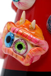 033H ST033 12.5 inch NICE GLASS 3D-Wrap Monster Eyes Beaker