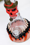 034.4 | ST034 12.5 inch NICE GLASS 3D-Wrap Red Skull Beaker