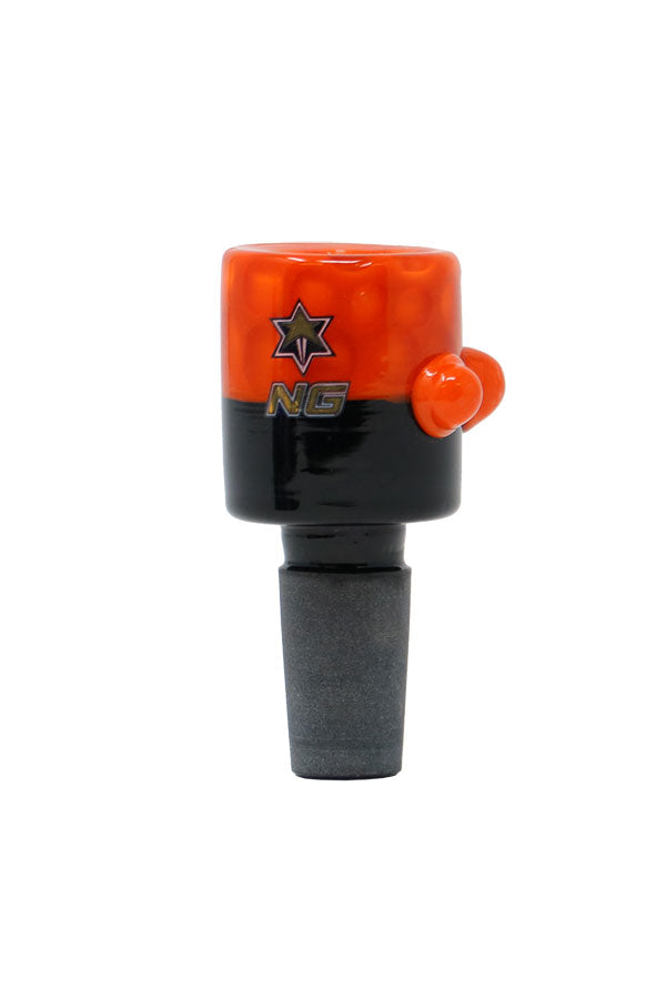 2 001 |  T W001 1 4mm N ICE G LASS B lack &  C olor B ubble B ucket B owl