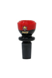 002 | TW002 14mm NICE GLASS Black & Colour Cup Bowl