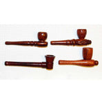 009 WD9 NICE GLASS WOODEN PIPE WD1004D