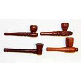 009 WD9 NICE GLASS WOODEN PIPE WD1004D