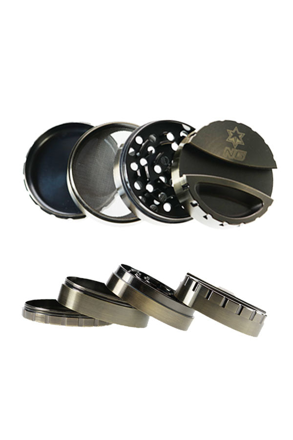 8 000 X H8000 4 -Piece N ICE G LASS L arge G un s teel G rinder