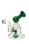 6002 | XL-6002 5.5 inch NICE GLASS Wide Base Showerhead Orb Rig