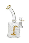 575.4 | XY575 8.5 inch NICE GLASS Honeycomb Base Bubbler