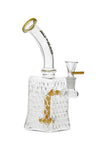 575 | XY575 8.5 inch NICE GLASS Honeycomb Base Bubbler