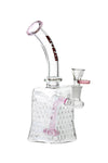 575 | XY575 8.5 inch NICE GLASS Honeycomb Base Bubbler