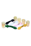 124.5 | YX124 5 inch NICE GLASS Flat Mouth Hammer Pipe