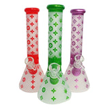 1875 10 inch Beaker green, Red, Purple Classic Beaker
