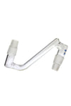538 | XY538 NICE GLASS Male to Male Drop Down Adapter