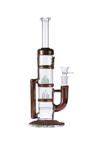 8043.5 | N8043 14 inch NICE GLASS Electroplated Double Tree Perc