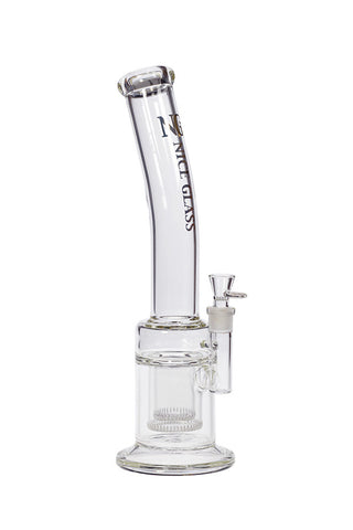 1028.5 | YN1028 16 inch 7mm NICE GLASS Double Drum Perc Straight