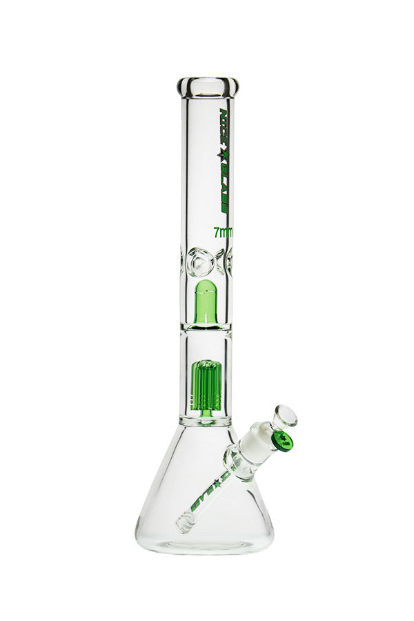 6 07H G 670-7 1 8-inch 7 mm N ICE G LASS 6 -Arm P erc &  S plash G uard B eaker